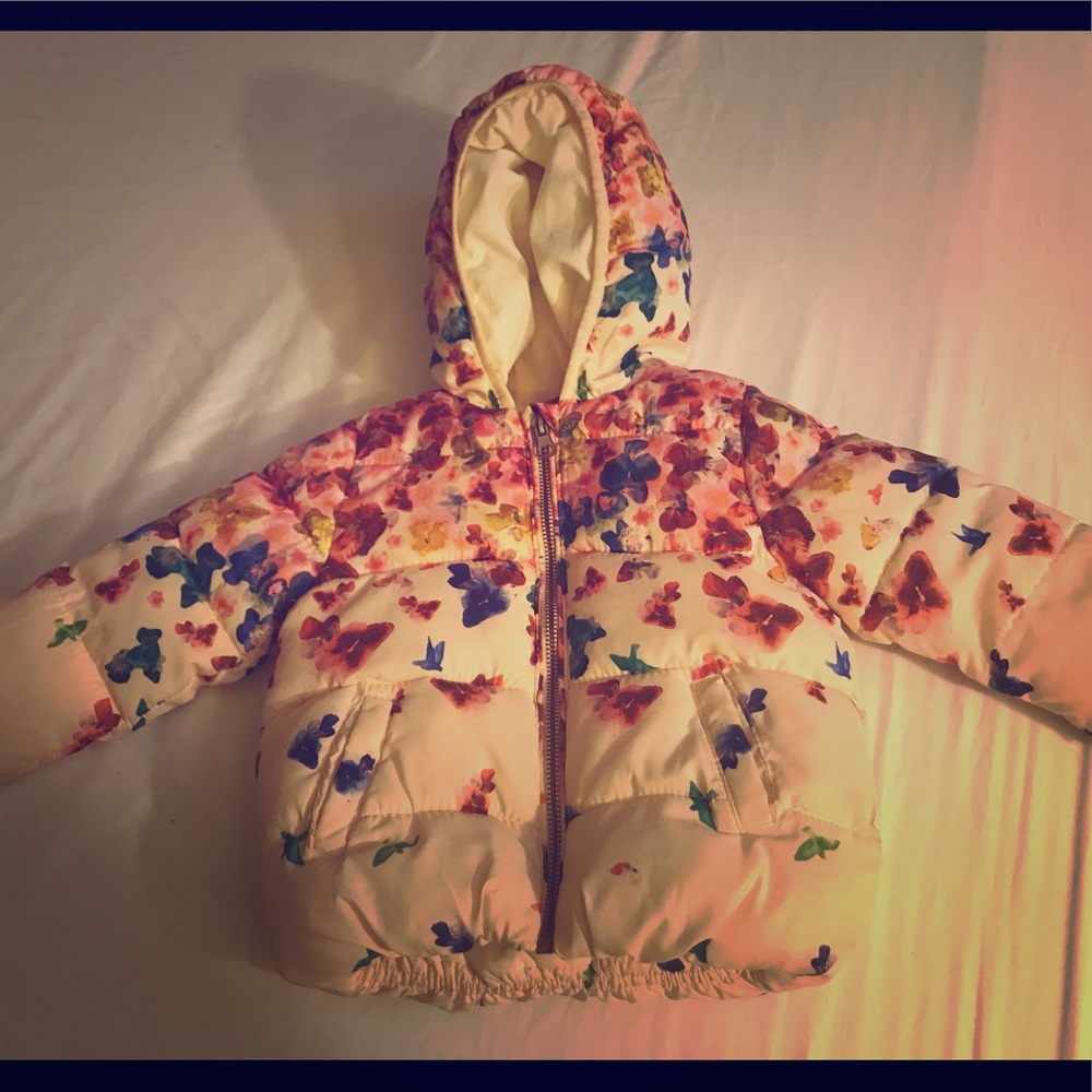 ZARA floral babygirl coat